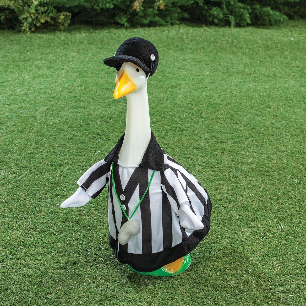 Gaggleville Referee Goose Outfit, Fits Large 23" H Statue
