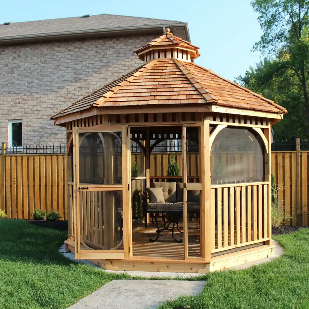12′ Bayside Gazebo with Screen Kit