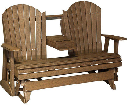 5' Adirondack Glider Chair with Flip down Center Console