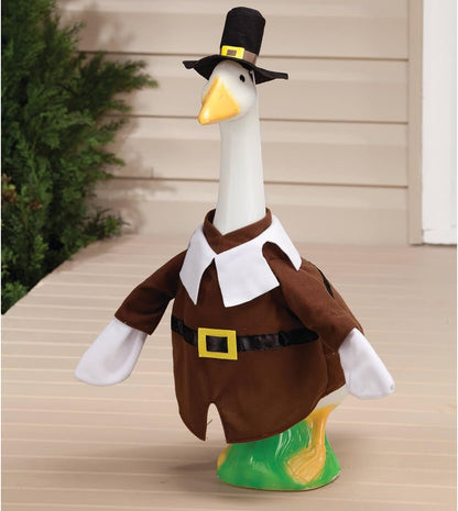 Gaggleville Pilgrim Goose Outfit Boy, Fits 23" H Large Porch Goose