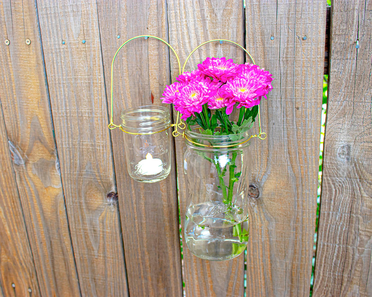 Gold Wire Handles for Mason Jars 6 Pack