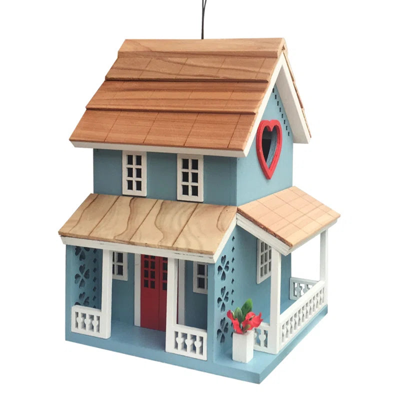 Nestling Series Lovers Lane Cottage 8 in X 5.5 in X 5.25 in Birdhouse