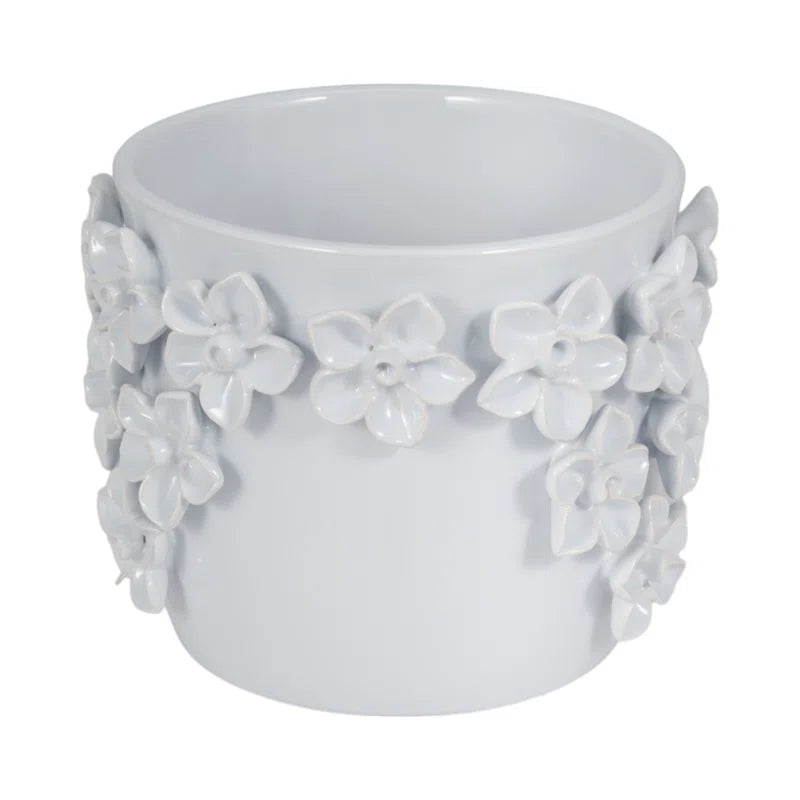 Floral Applique Planter