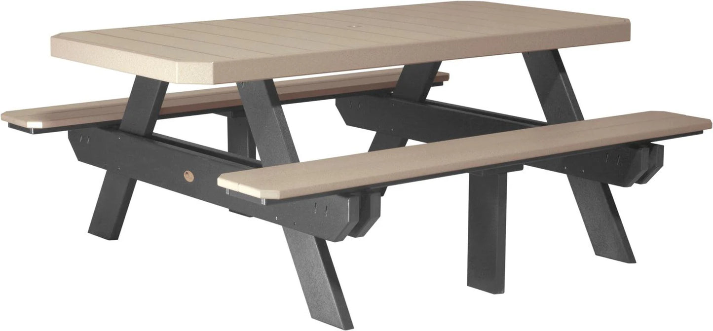6' Dining Height Rectangular Picnic Table