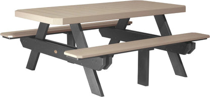 6' Dining Height Rectangular Picnic Table