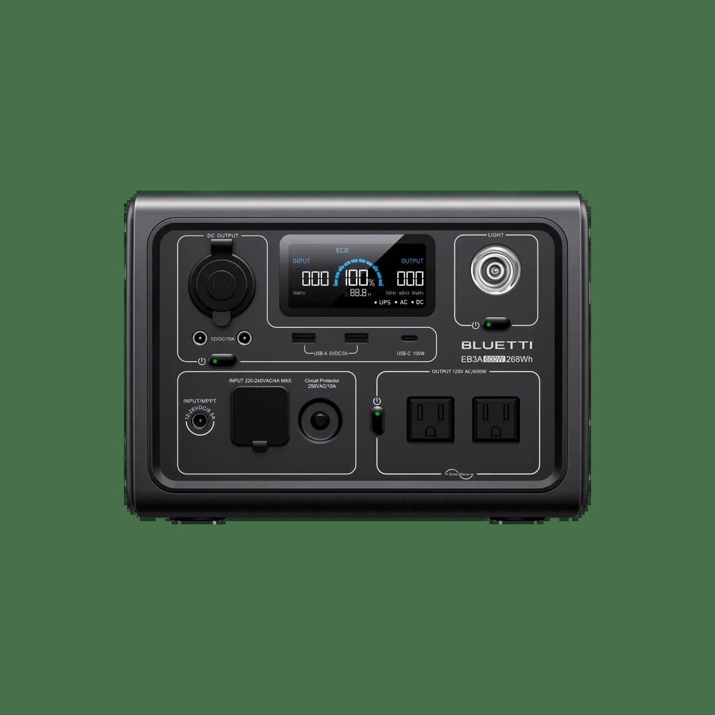 EB3A Portable Power Station 600W 268Wh