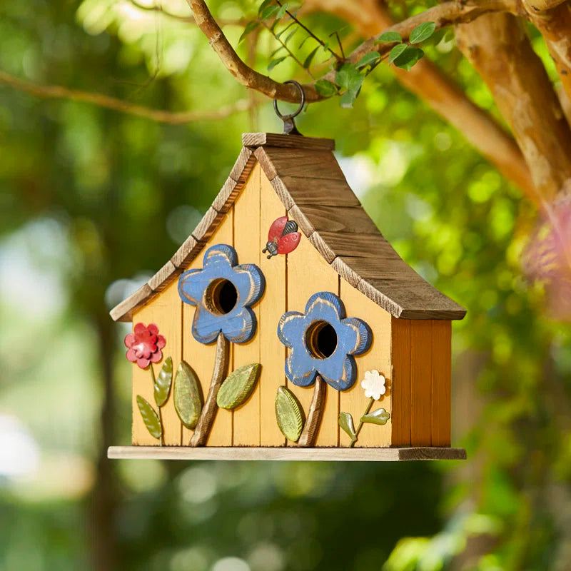 Athena 10.5'' H X 10.75'' W X 4.75'' D Hanging Birdhouse