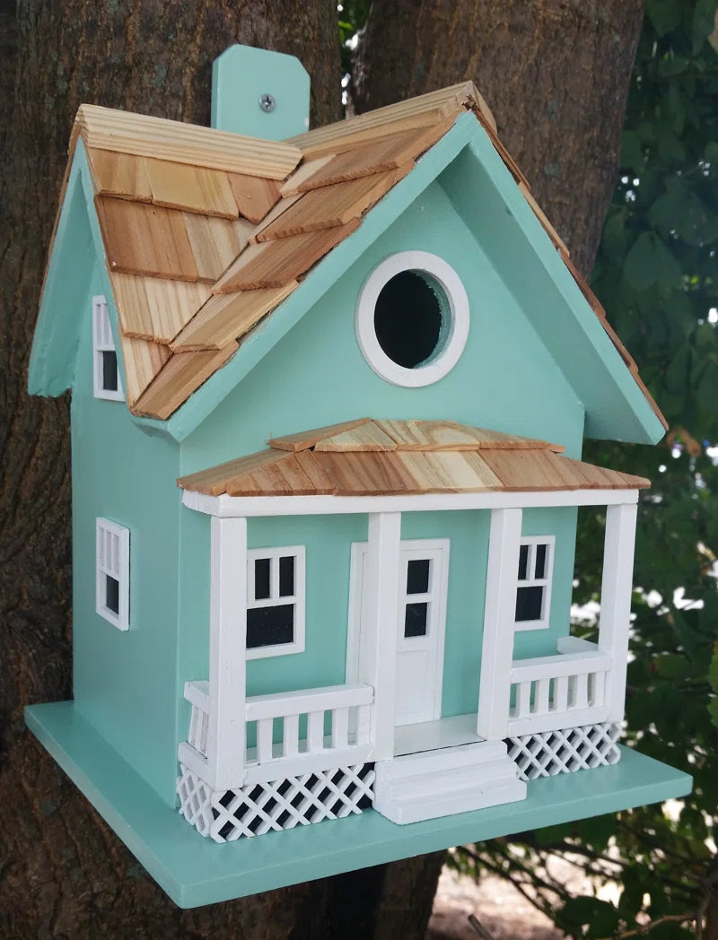 Fledgling Series Beachside Cottage 9 in X 7.5 in X 6.5 in Birdhouse