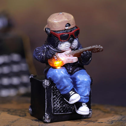 Miniature Frog Garden Statue Gifts Home Halloween Decorations Fairy Garden Accessories Outdoor Lights Solar Garden Frog Decor Art Housewarming Gift for Patio,Yard,Lawn Ornament,3.89"X2.36"X3.93