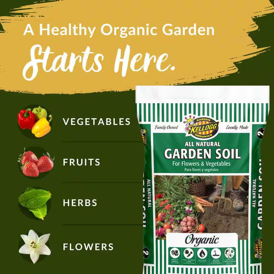 All Natural Garden Soil, Organic Soil for Flowers and Vegetables 2 Cf. Ft, OMRI Listed