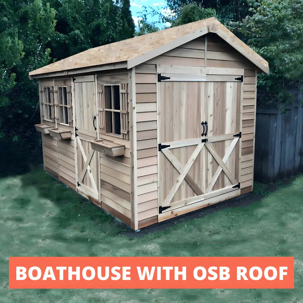 Boathouse Canoe & Kayak Storage Shed Kit