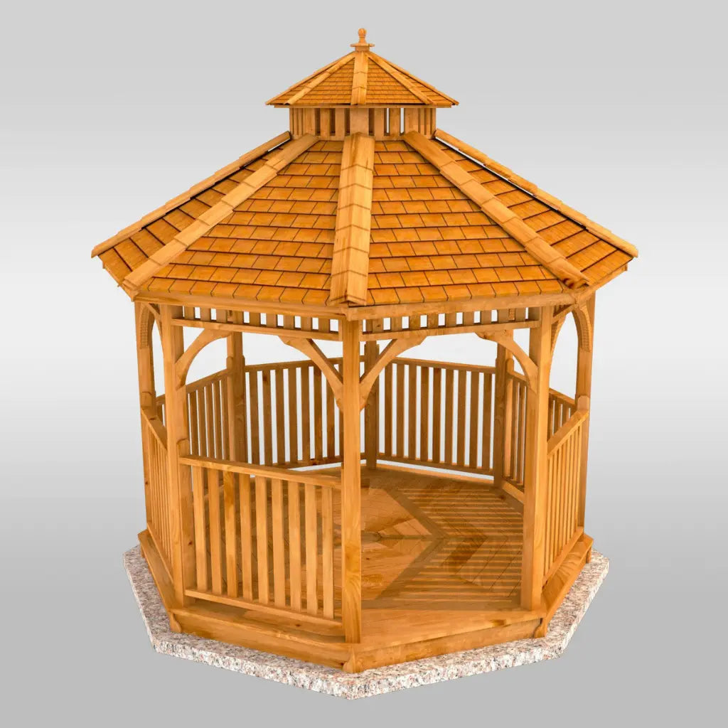12′ Bayside Panelized Octagon Gazebo