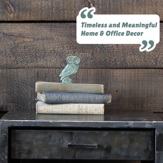 Owl of Athena Bronze Statue (Small)