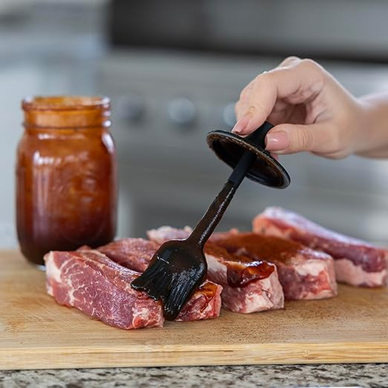 Jarware Silicone Basting Brush Lid Insert for Mason Jars