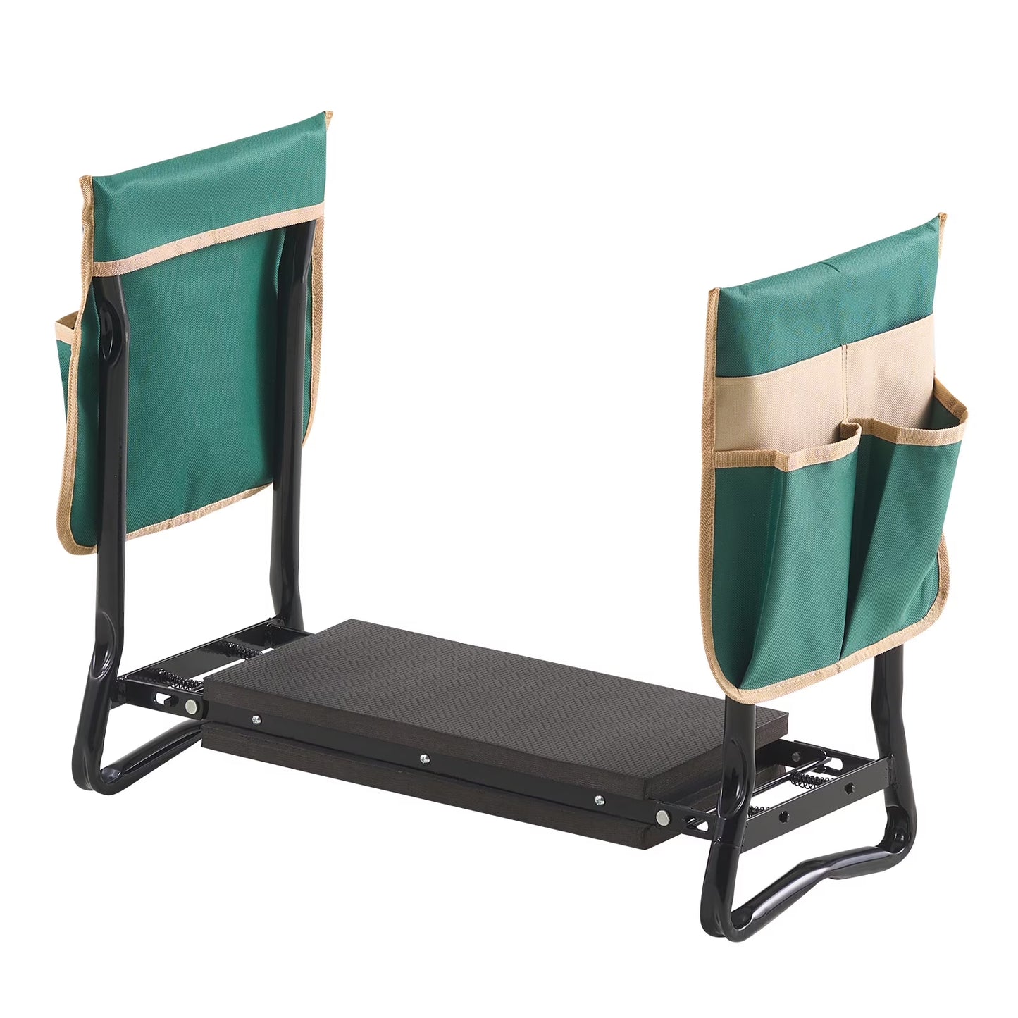 Outdoor Kneeler and Chair, 8-Inch Broad Cushion, Robust Outdoor Kneeling Bench, Collapsible Yard Chair with Dual Equipment Pouches, Alleviate Knee & Spinal Discomfort, Handy Yard Seat