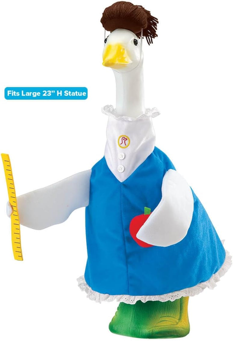 Gaggleville Teacher Goose Outfit, Fits Large 23" H Statue