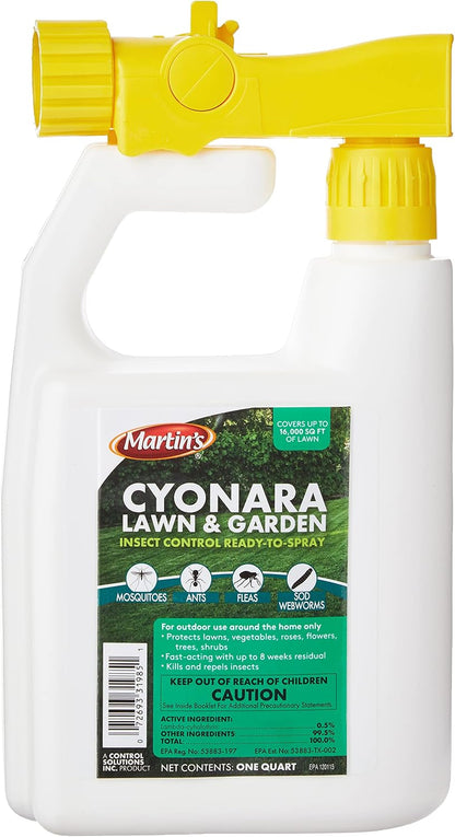 Control Solutions Cyonara Lawn & Garden RTS Ready-To-Spray Mosquito and Insect Control, 32_Ounce, 32Oz