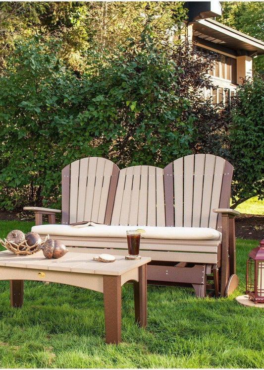 5' Adirondack Glider Chair with Flip down Center Console