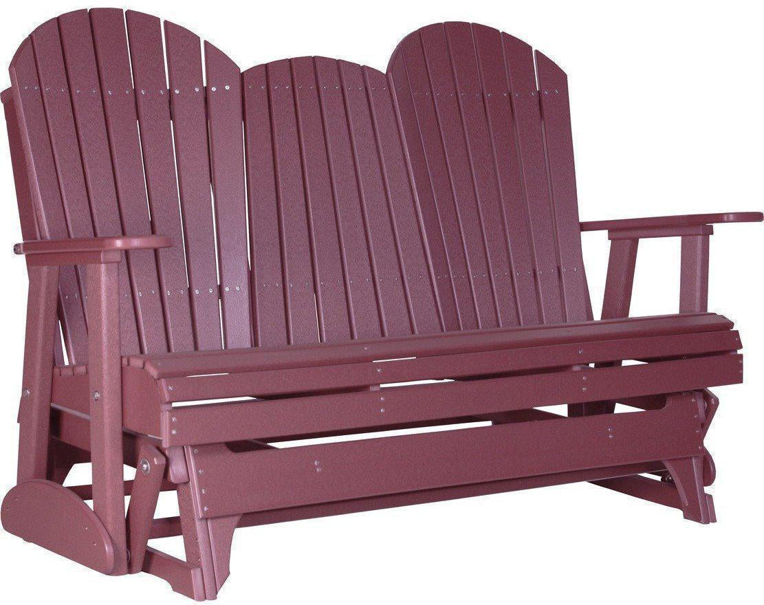 5' Adirondack Glider Chair with Flip down Center Console