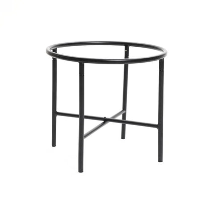 2-Piece Beige Cachepot Planter Cauldron Set with Black Stands