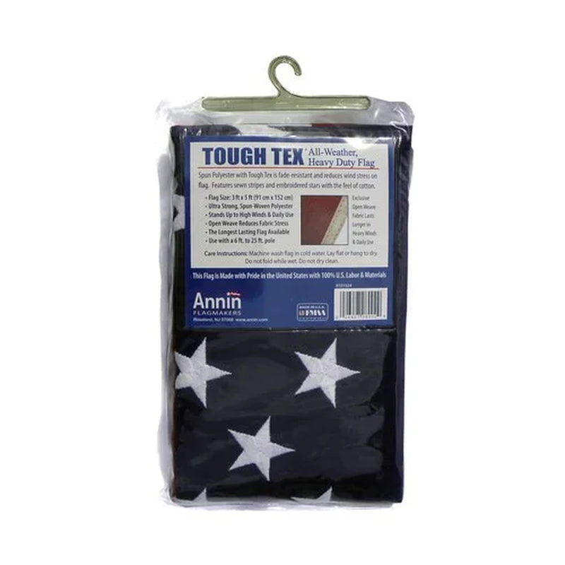 3' X 5' Tough-Tex U.S. American Flag, Width 36.0 in X Length 60.0 In