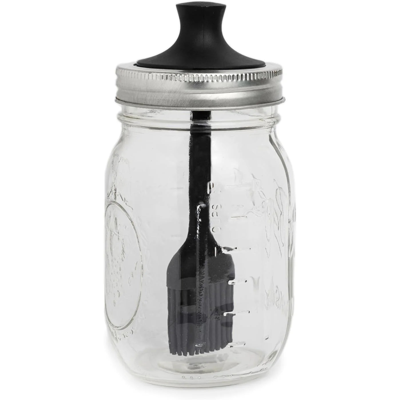 Jarware Silicone Basting Brush Lid Insert for Mason Jars