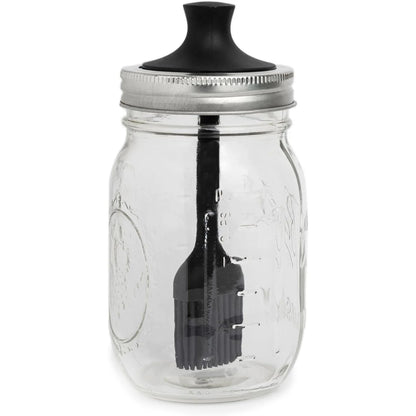 Jarware Silicone Basting Brush Lid Insert for Mason Jars