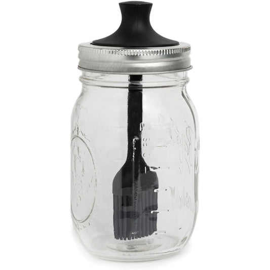 Jarware Silicone Basting Brush Lid Insert for Mason Jars