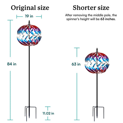 Sunset Globe Wind Spinner