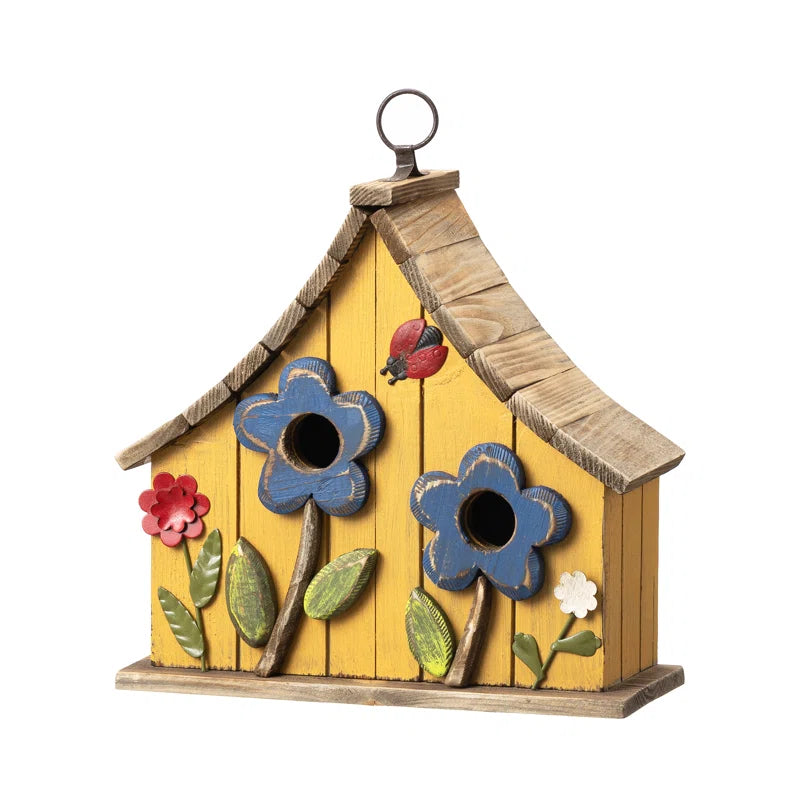Athena 10.5'' H X 10.75'' W X 4.75'' D Hanging Birdhouse