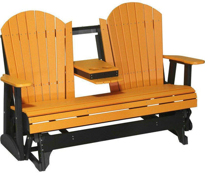 5' Adirondack Glider Chair with Flip down Center Console