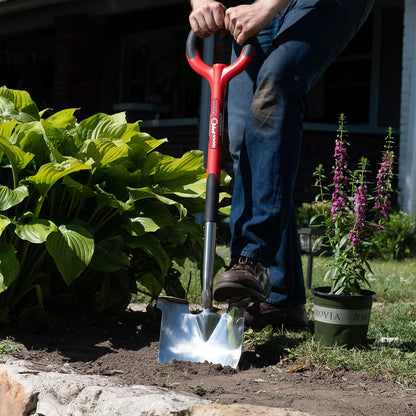 20211 PRO Garden Stainless Steel Shovel, Red