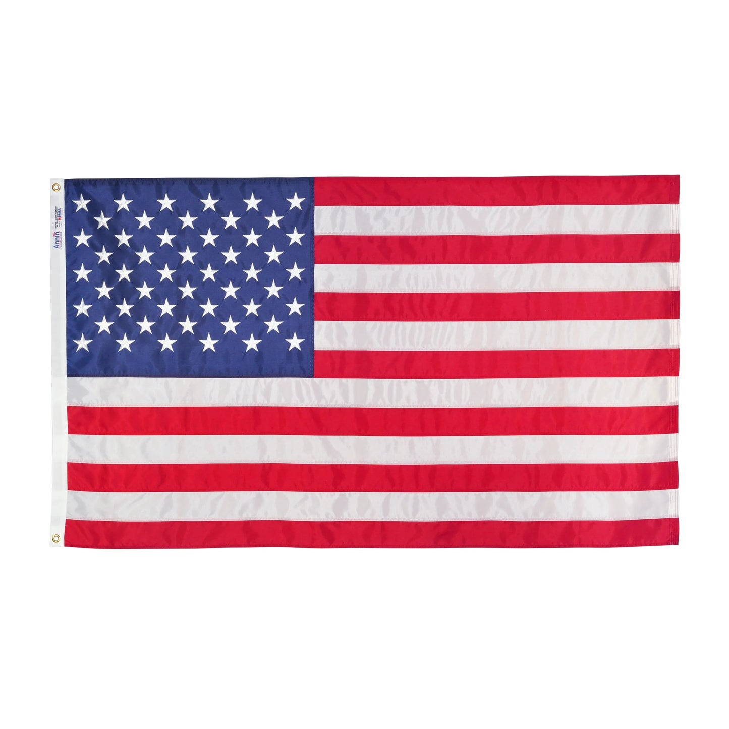 American Nylon Flag with Sewn Stripes and Embroidered Stars by Annin, 3’ X 5’