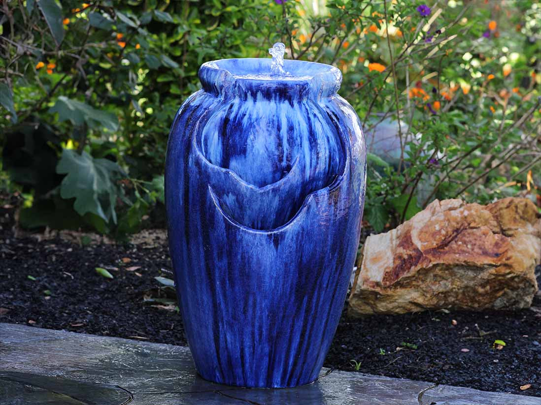 Tea Garden Fountain (Blossom Blue) by