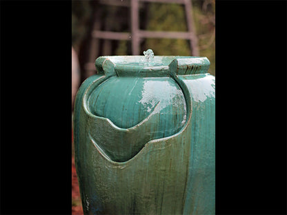 Tea Garden Fountain (Rustic Green) by