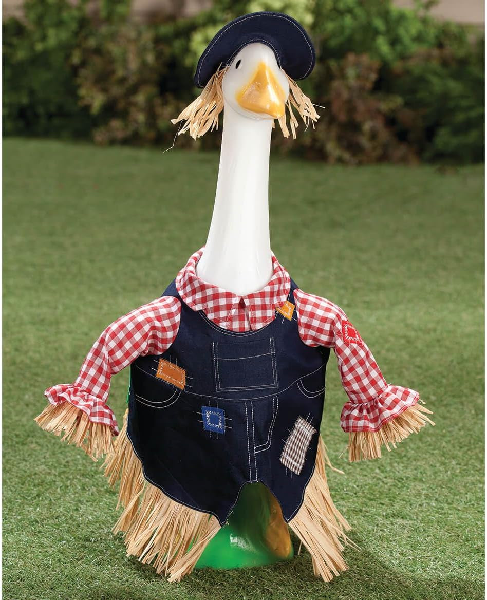 Gaggleville Scarecrow Goose Outfit, Fits Large 23" H Statue