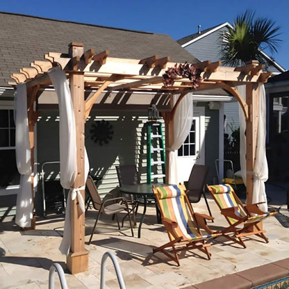 8×10 Pergola with Retractable Canopy