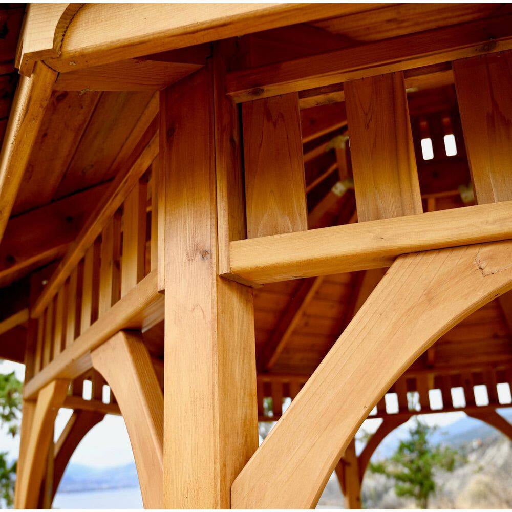 10 Ft. Bayside Cedar Octagon Gazebo with Screen Kit