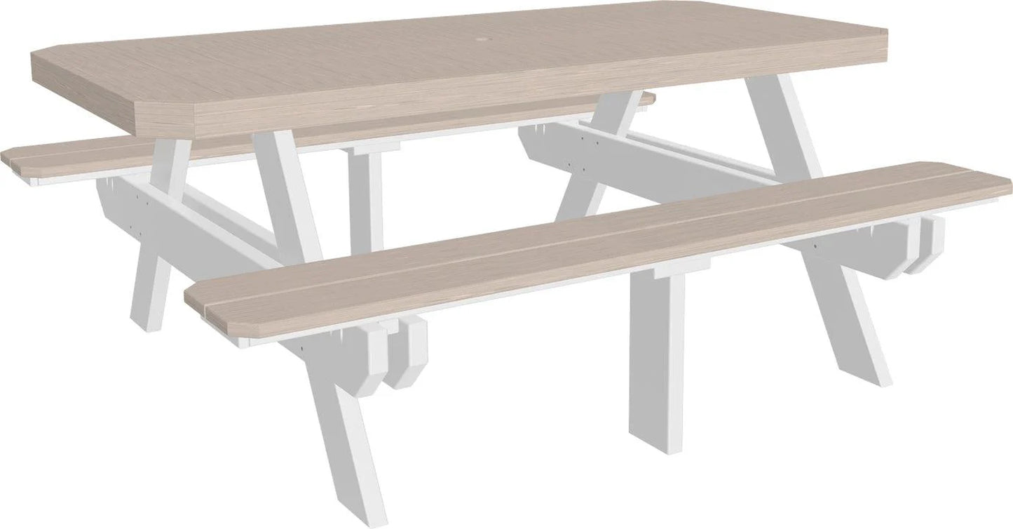6' Dining Height Rectangular Picnic Table
