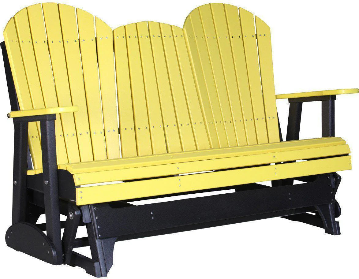 5' Adirondack Glider Chair with Flip down Center Console