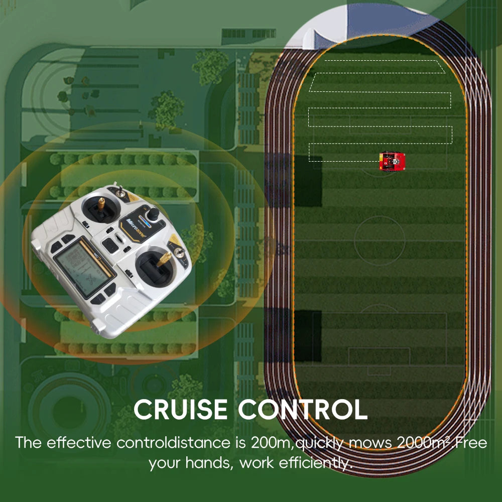 Gasoline Lawn Mower 550Mm Grass Cutting Robot Gasoline Mower with Remote Control for Lawns Wasteland USA Stock Door to Door