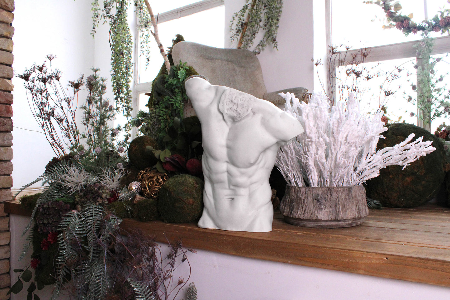 Male Torso Statue