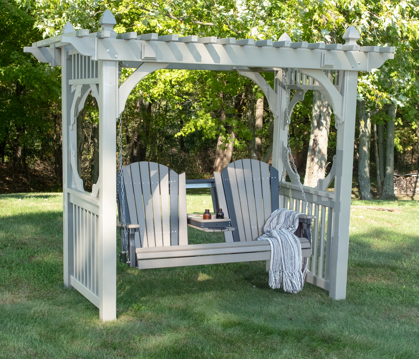 Adirondack 5' Porch Swing with Flip down Center Console