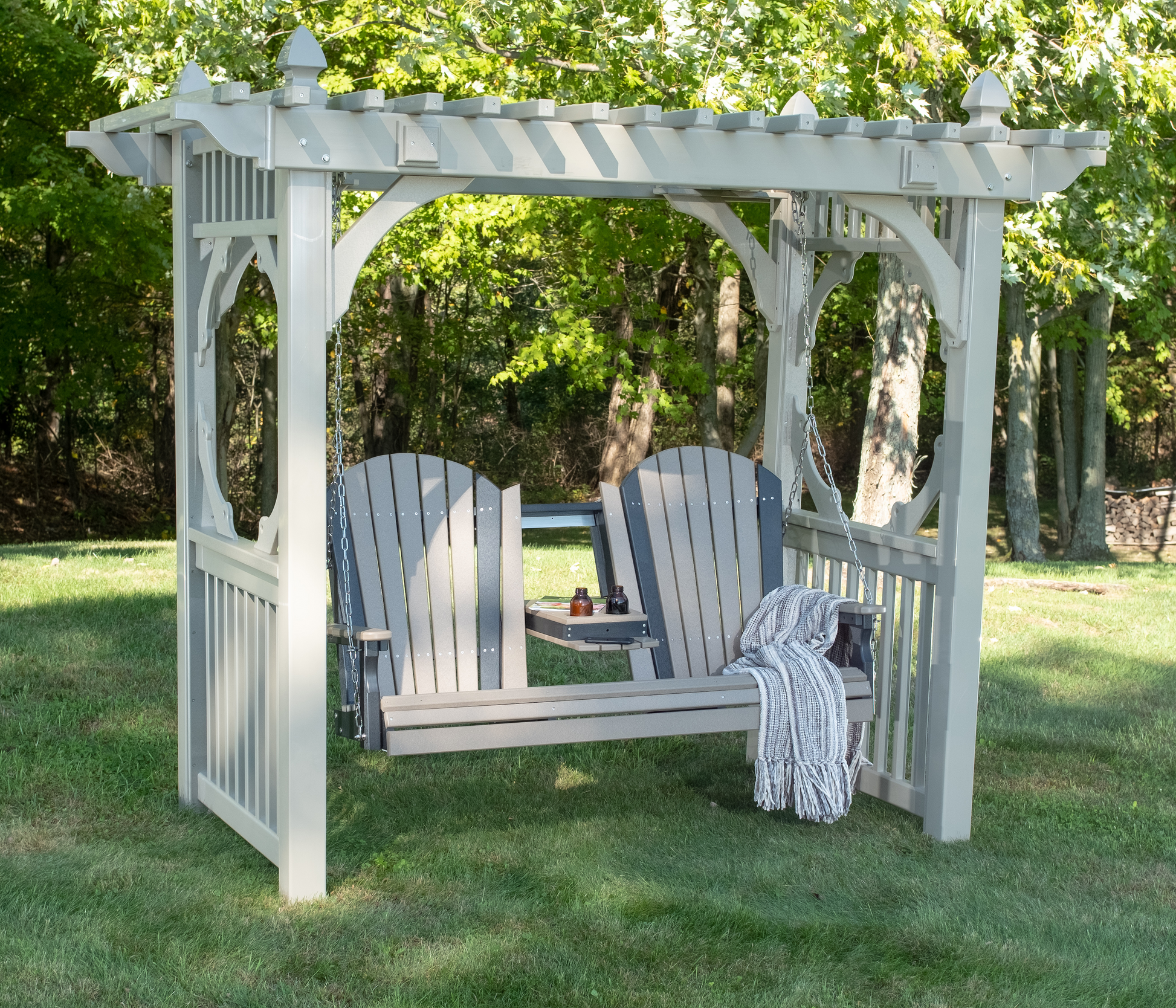 Adirondack 5' Porch Swing with Flip down Center Console