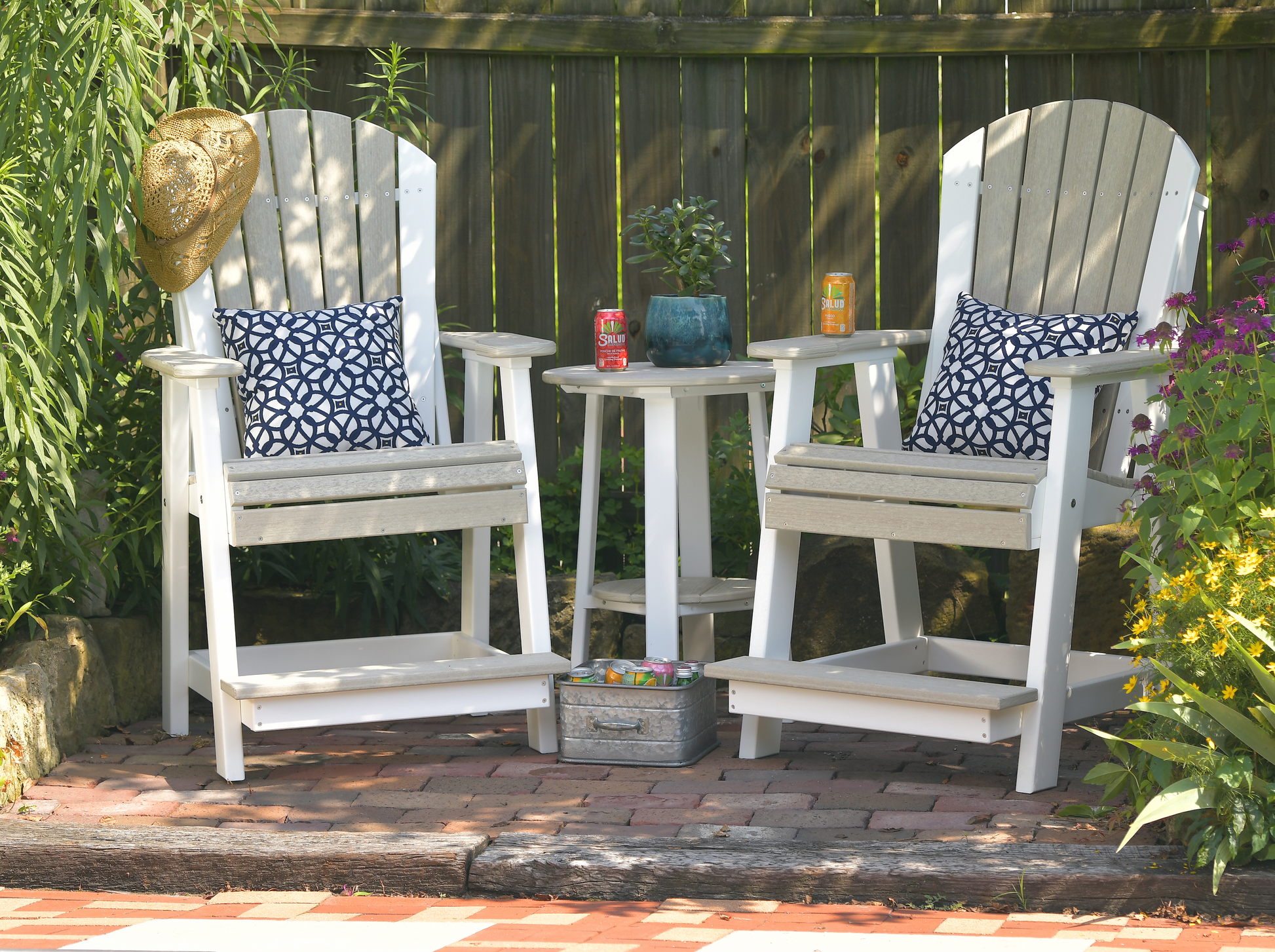 Counter Height Adirondack Balcony Chair