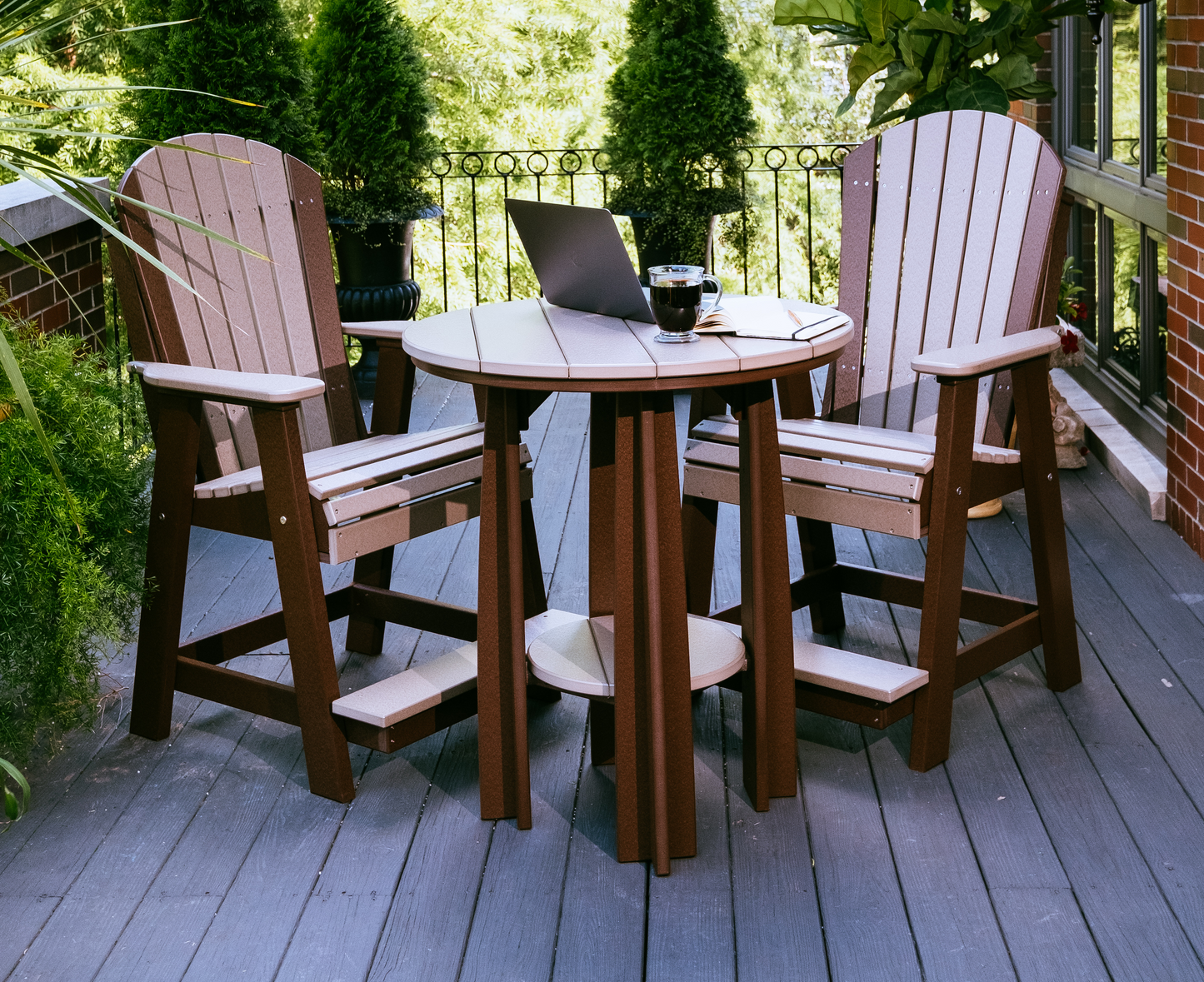 Counter Height Adirondack Balcony Chair