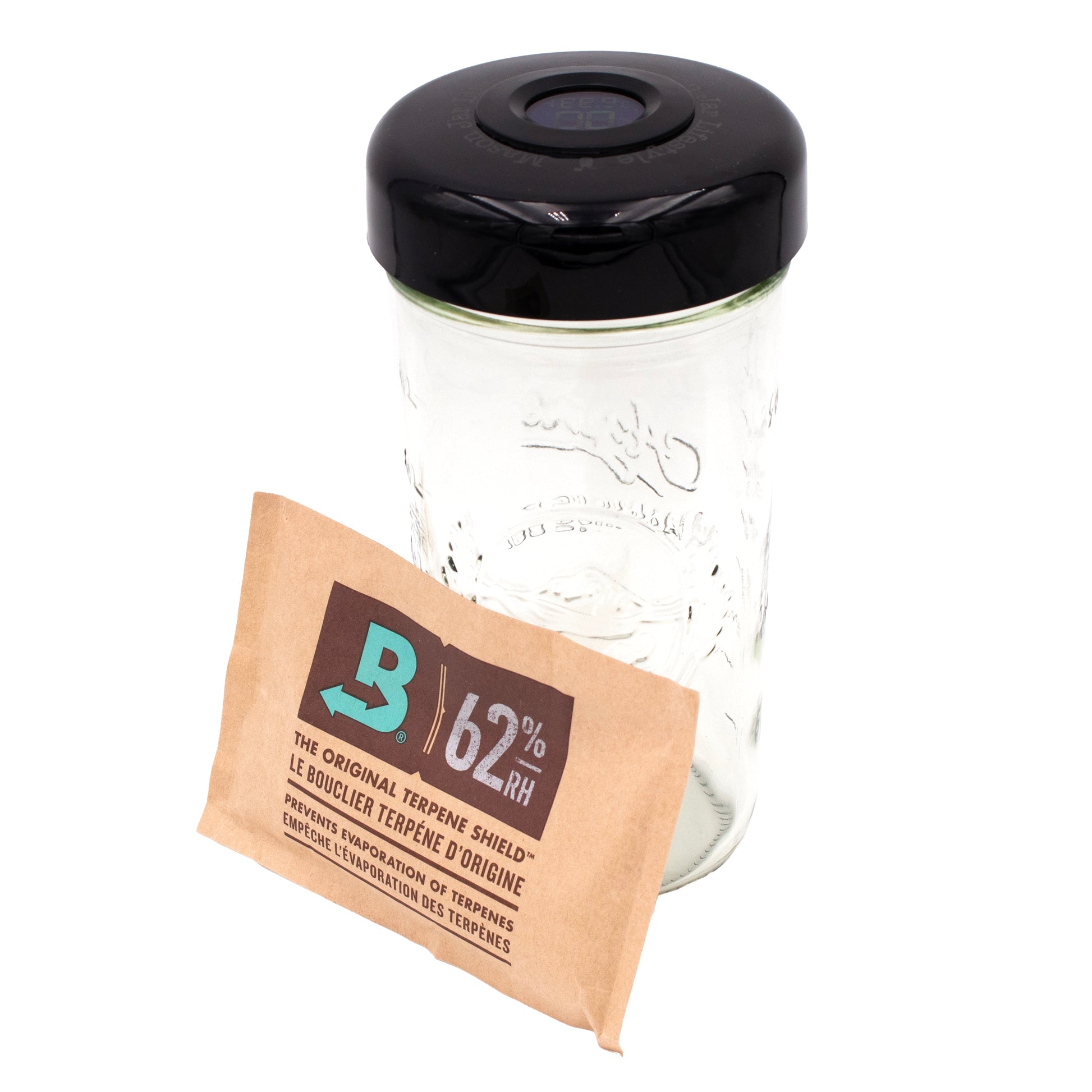 Mason Jar Lifestyle Humidor 24Oz Pint & Half Jar Set