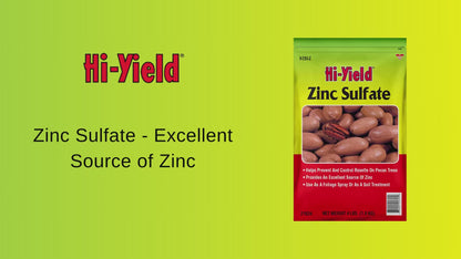 Hi-Yield Zinc Sulfate, 4 Lbs Granular - Corrects Zinc Deficiency in Pecan Trees, Vegetables & Ornamentals