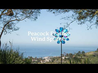 Peacock Feather Wind Spinner