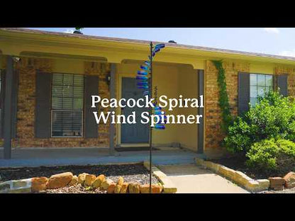 Peacock Spiral Wind Spinner